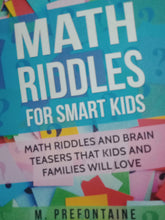 Load image into Gallery viewer, Math Riddles For Smart Kids by M. Prefontaine - Books for Less Online Bookstore