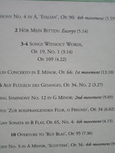 Load image into Gallery viewer, Classic Composers : Mendelssohn &quot;Symphonies, Strings And Songs&quot;W/ CD