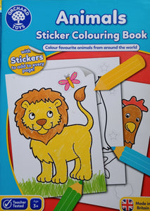 Animals Sticker Colouring Book