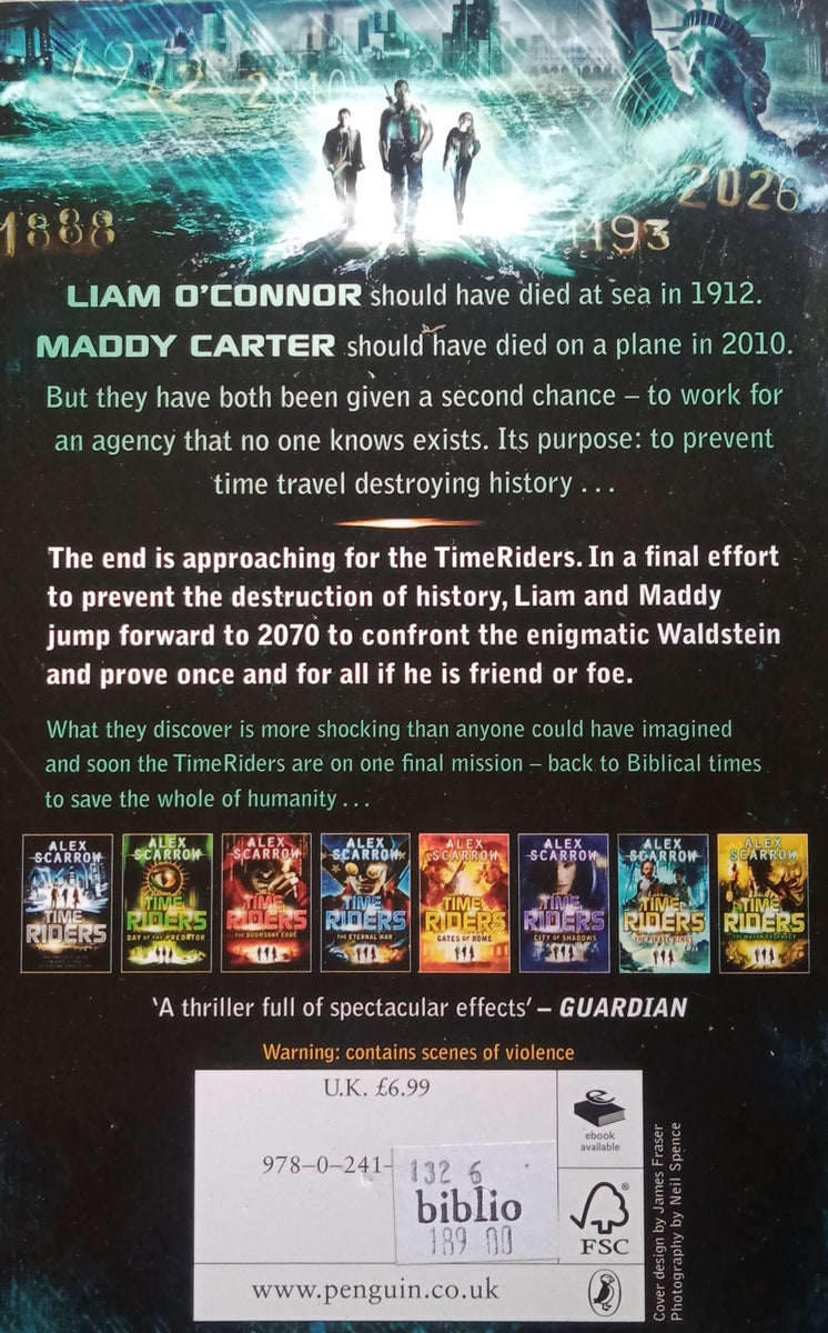 Time Riders The Infinity Cage By:Alex Scarrow – Books for Less Online ...