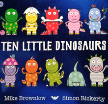 Load image into Gallery viewer, Ten Little Dinosaurs by Mike Brownlow