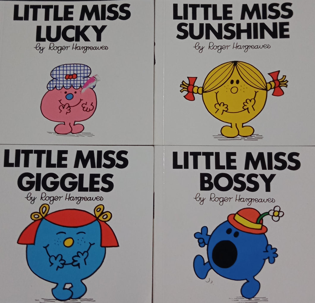 Little Miss Bossy/Lucky/Giggles/Sunshine by Roger Hangreaves