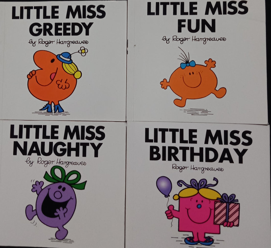 Little Miss Naughty/Birthday/Fun/Greedy by Roger Hangreaves