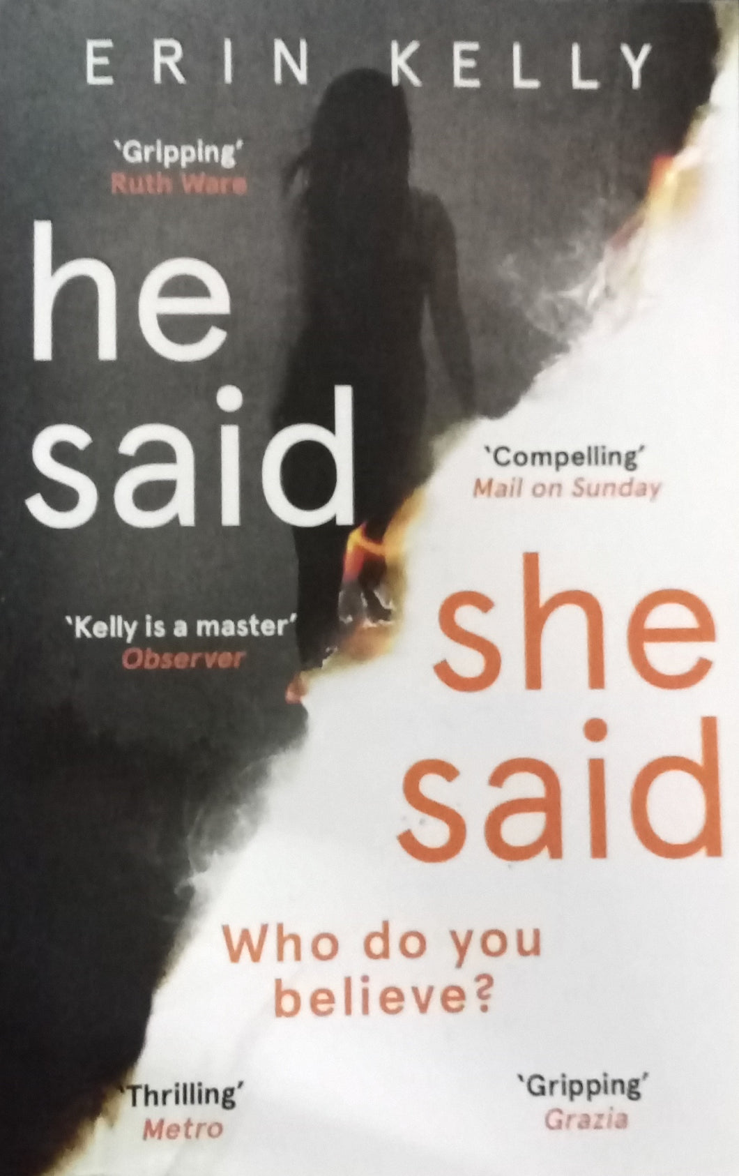 He Said/She Said by Erin Kelly