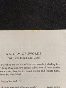 A Storm Of Swords 2: Blood And Gold by George R.R. Martin
