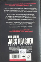 Load image into Gallery viewer, Jack Reacher Never Go Back by Lee Child 9F