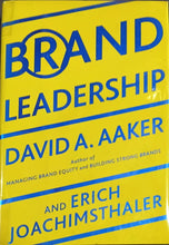 Load image into Gallery viewer, Brand Leadership by David A. Aaker 18F