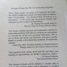 Load image into Gallery viewer, Ths Art Of Staying Together by Michael Broder - Books for Less Online Bookstore