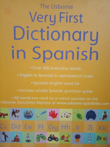 The Usborne : Very First Dictionary In Spanish