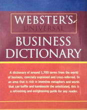 Load image into Gallery viewer, Webster&#39;s Universal Business Dictionary