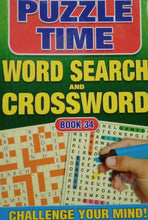 Load image into Gallery viewer, Puzzle Time : Word Search And CrossWord