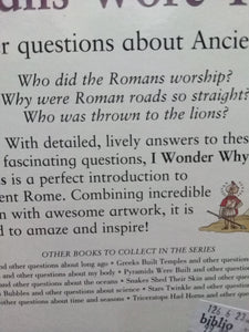 I Wonder Why Romans Wore Togas? By Fiona Macdonald