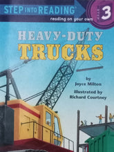 Load image into Gallery viewer, Step Into Reading: Heavy-Duty Trucks By Joyce Milton